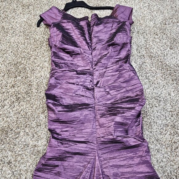 Alex Evenings Formal Floor Length Ruched Dress - 14 - Picture 10 of 13